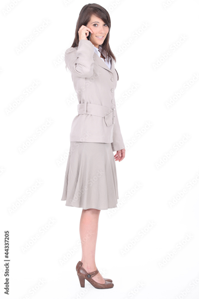 Fototapeta premium Girl with phone