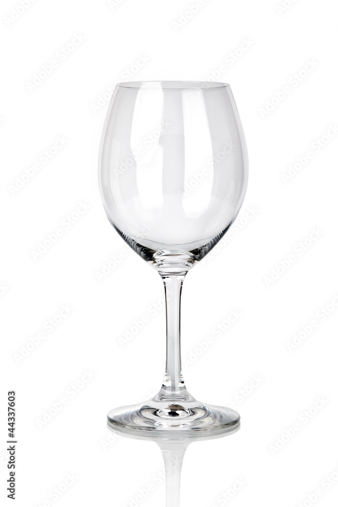 Empty wine glass. isolated on a white background Empty wine glass. isolated on a white background