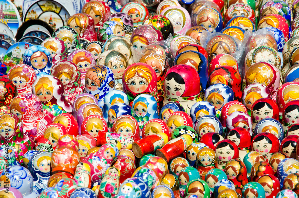 Matryoshka dolls for sale.