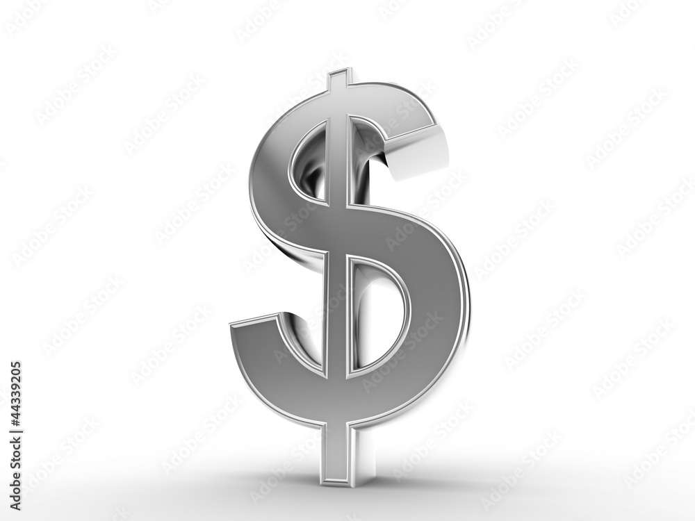 silver dollar sign silver dollar sign