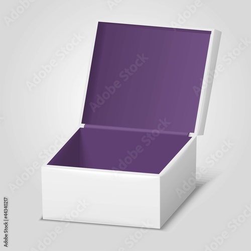 empty opened gift box