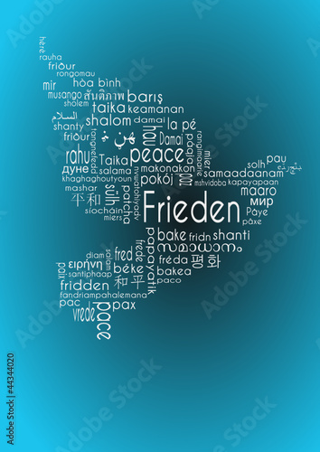 frieden tagcloud