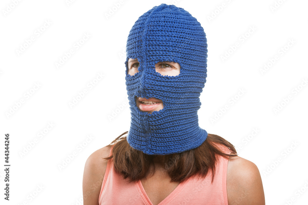Woman in balaclava Woman in balaclava