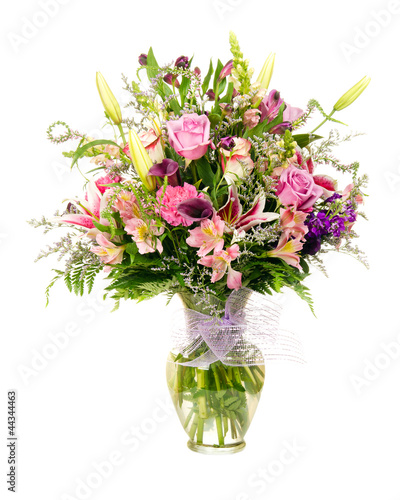 Colorful florist-made floral flower arrangement bouquet 