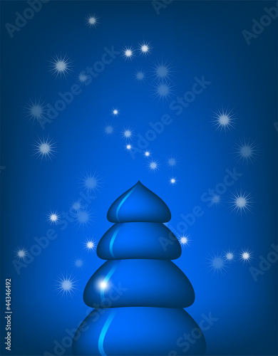 Blue Christmas tree