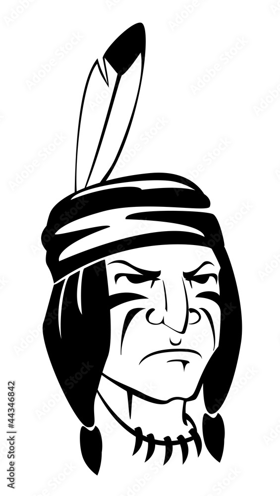 indian apache vector de Stock | Adobe Stock