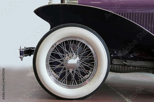 Wallpaper Mural Vintage car tire Torontodigital.ca