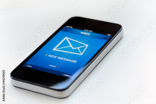 New message on mobile smart phone