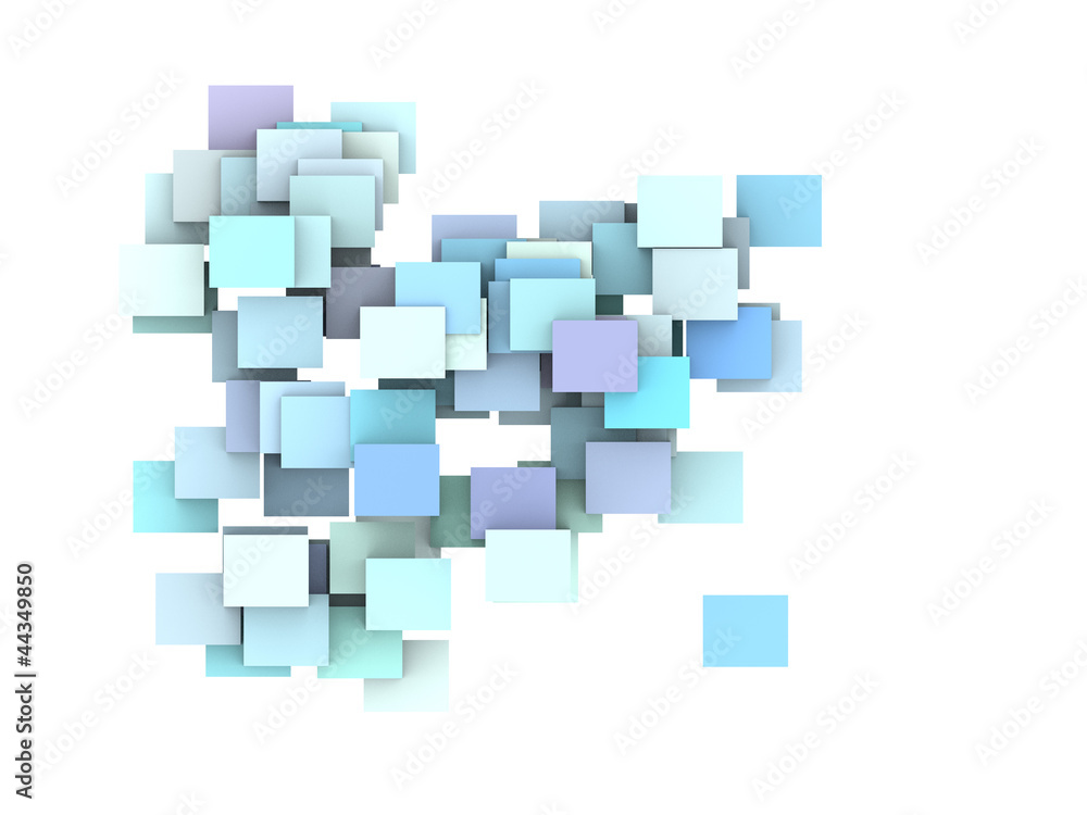 abstract composition with blue plane on white abstract composition with blue plane on white