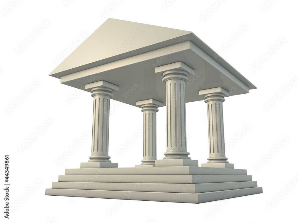 Obraz premium Temple 3d render illustration