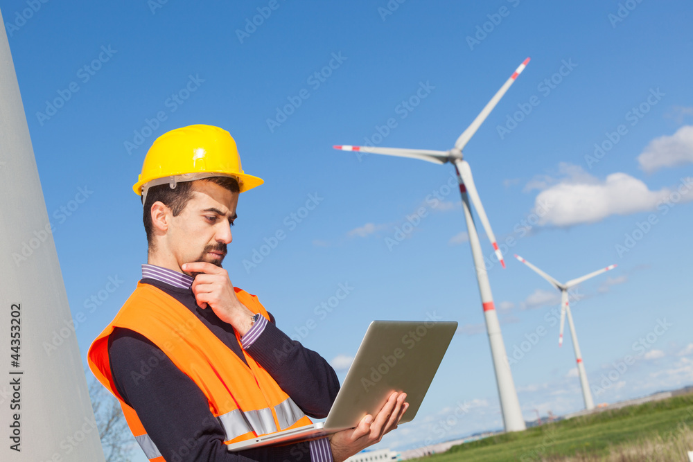 Technician Engineer in Wind Turbine Power Generator Station Technician Engineer in Wind Turbine Power Generator Station