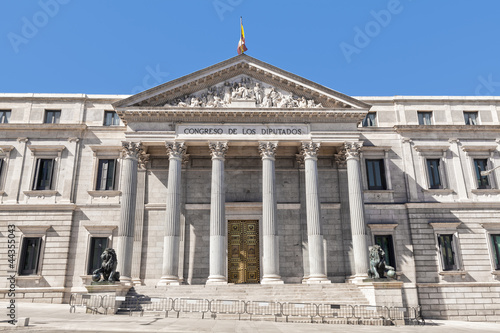 Congress of Deputies, Spanish Parliament in Madrid. © Javi Martin