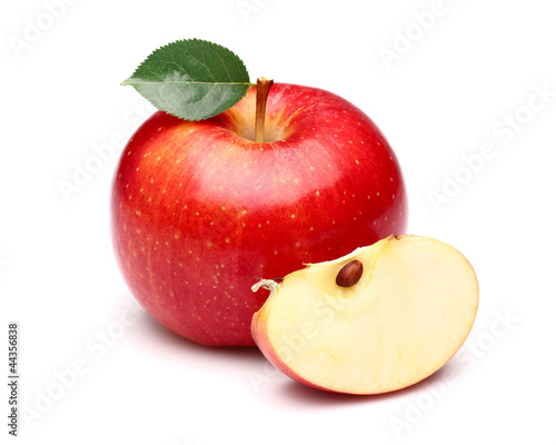 Sweet apple with slice