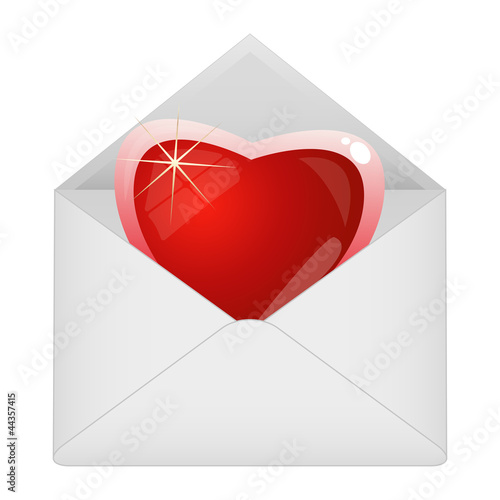 Heart in the envelope