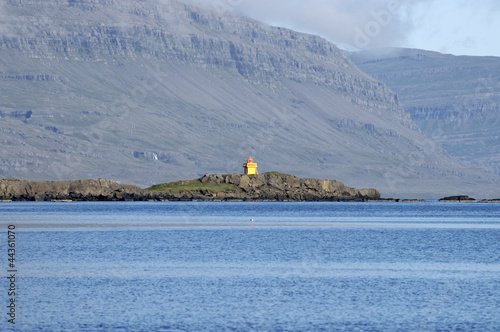 Papey island lighthouse, Iceland.