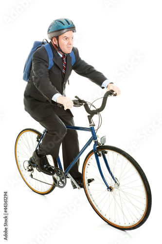 Riding Bicycle to Work