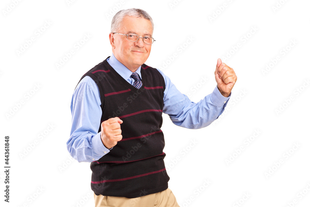 A happy mature man A happy mature man