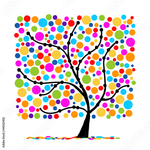 Abstract funny tree for your design