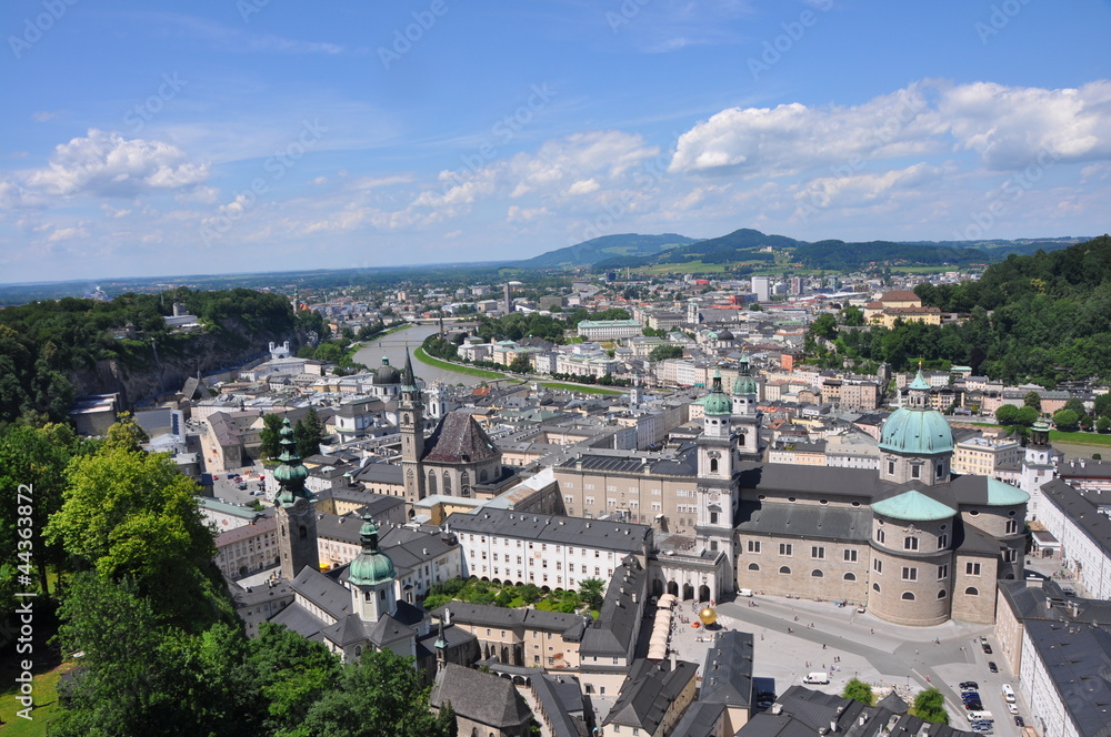 Blick über Salzburg, Österreich
