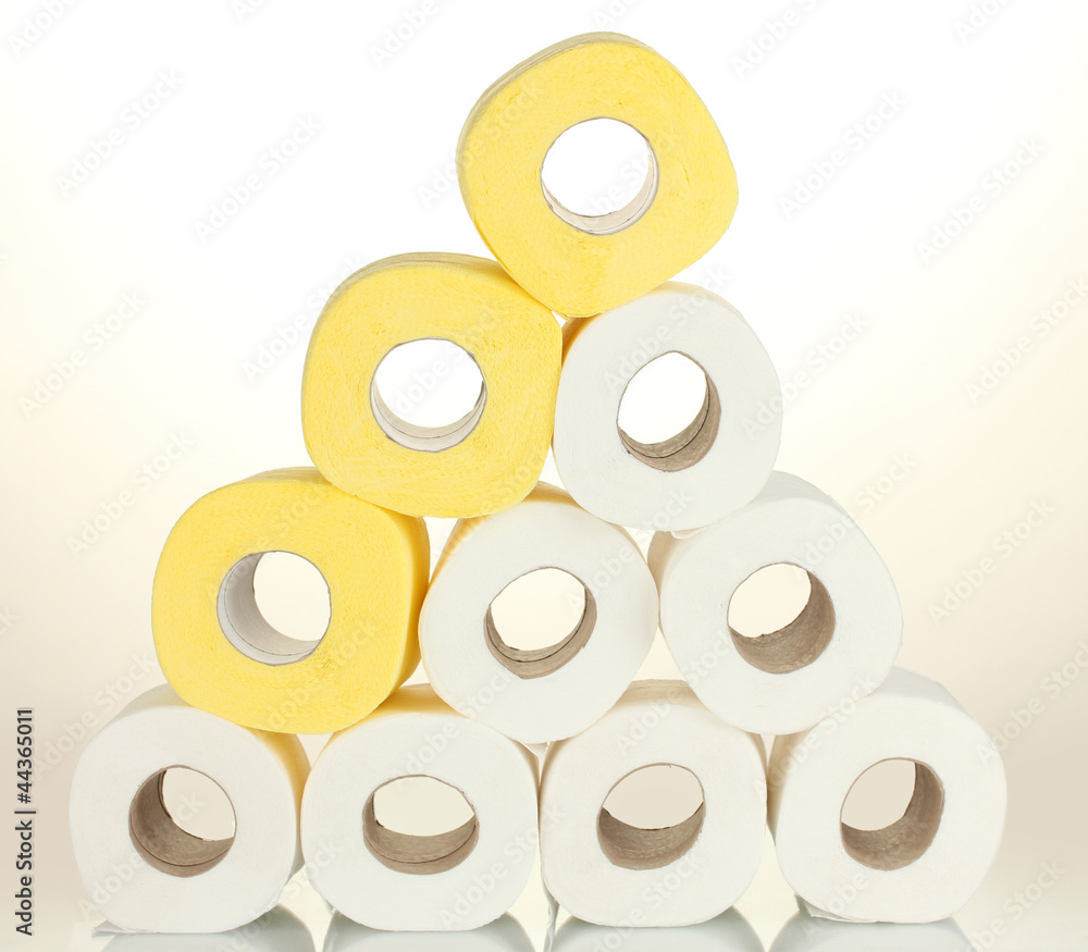 rolls of toilet paper isolated on white rolls of toilet paper isolated on white