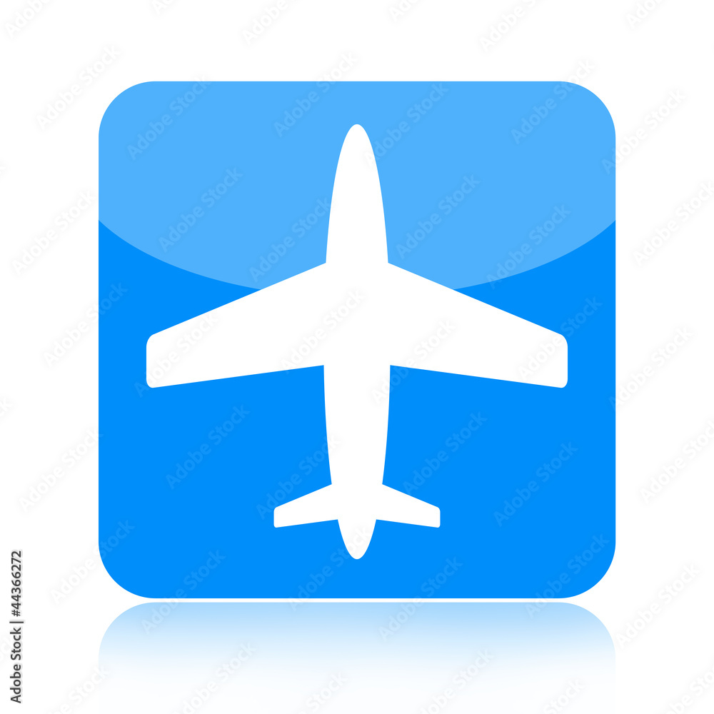 Airplane icon isolated on white background