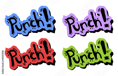 Color punch art