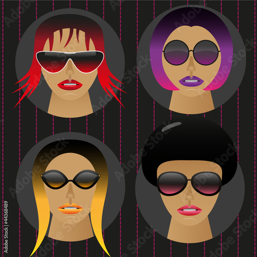 women with sunglasses