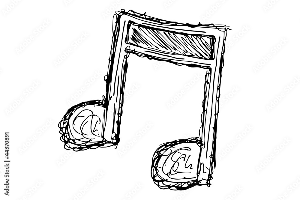 Naklejka premium Doppelnote...