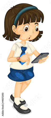Girl with mobile