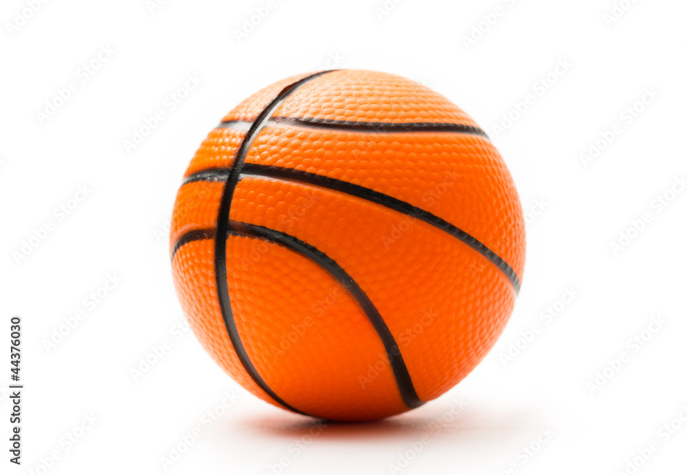 Basketball on white background