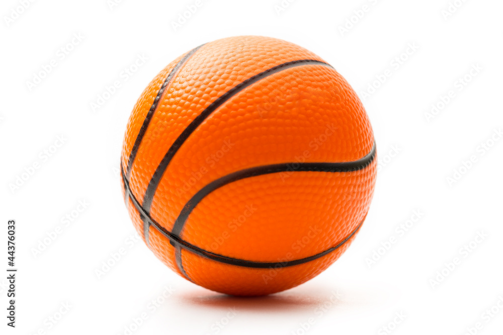 Basketball on white background