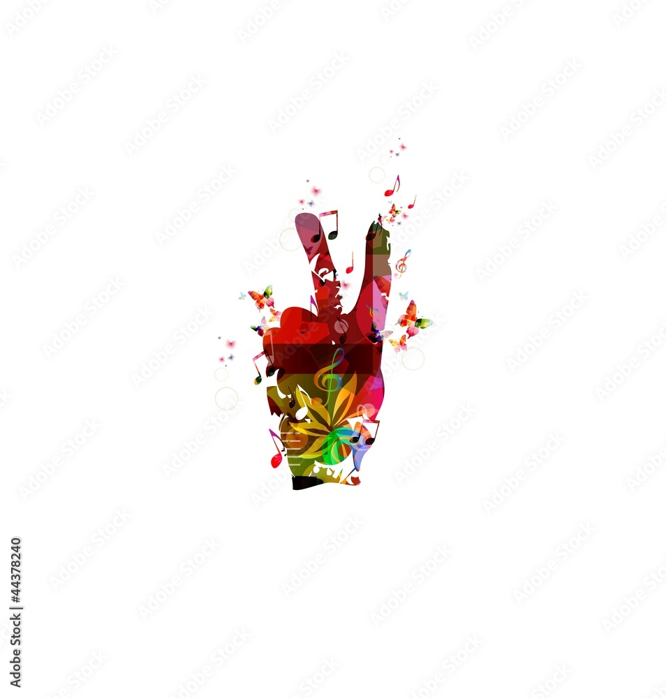 Obraz premium Hand Giving Peace Sign