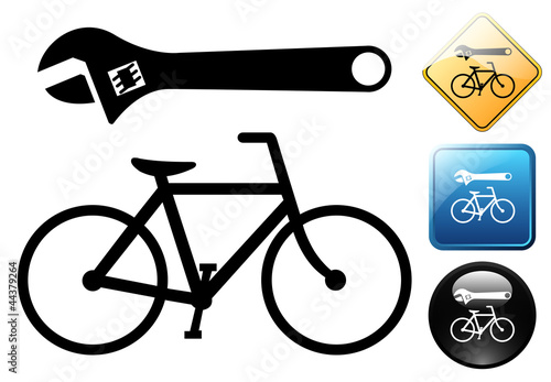 Bicycle pictogram and icons