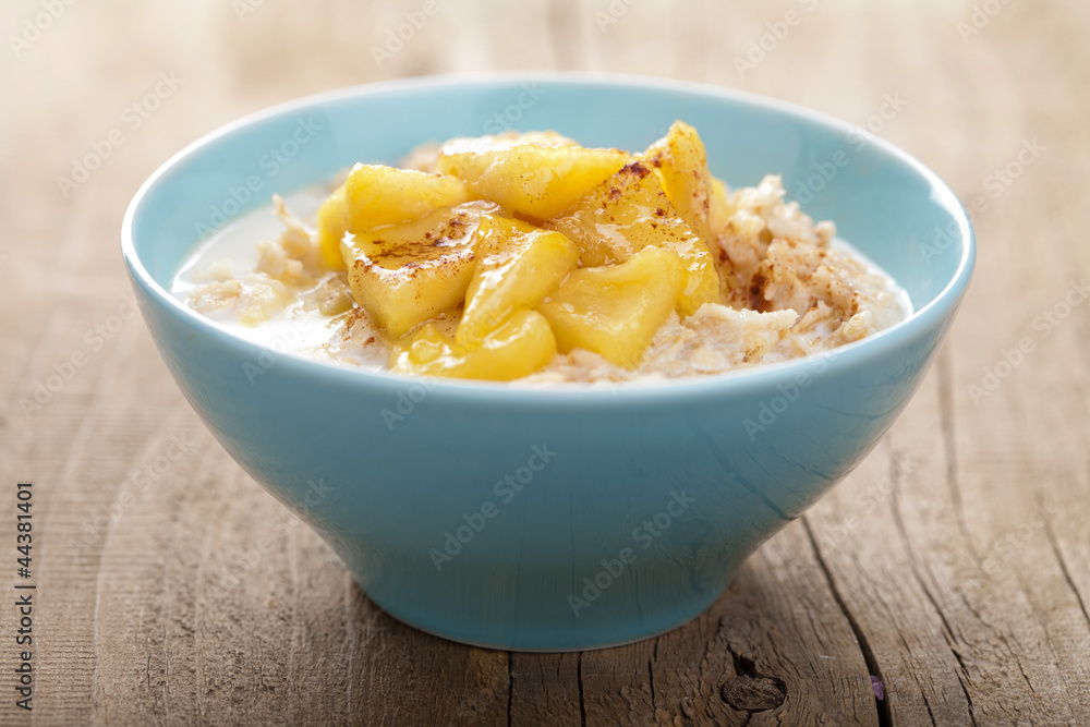cereal with caramelized apple cereal with caramelized apple