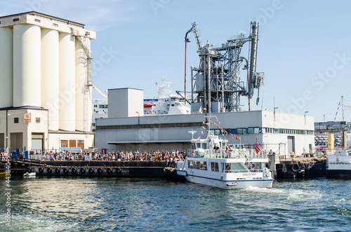 Photography ferry boat crowd