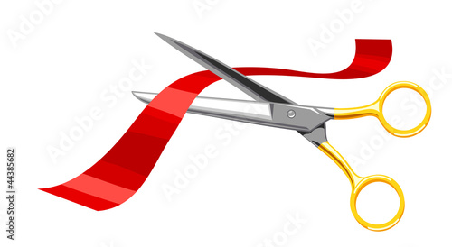 Scissors, cut the red tape.