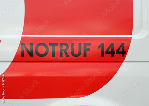 Cuadro en lienzo Notruf 144