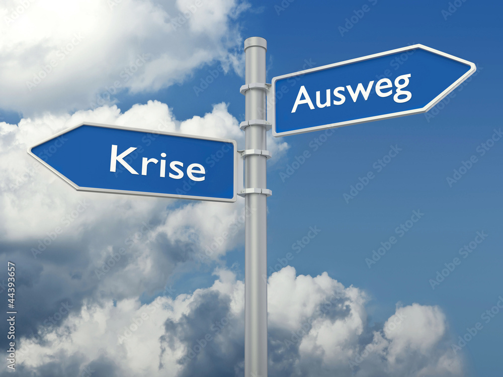 Obraz premium krise ausweg