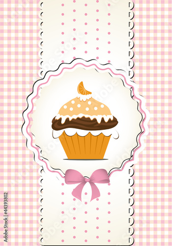 Cupcake in romantischem Design
