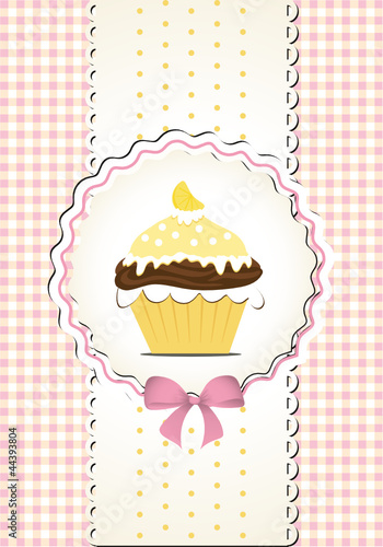Cupcake in romantischem Design