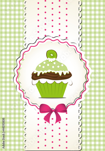 Cupcake in romantischem Design
