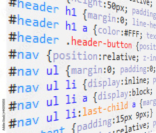 CSS and HTML code