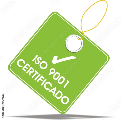 étiquette iso 9001 certificado