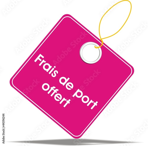 étiquette frais de port offert