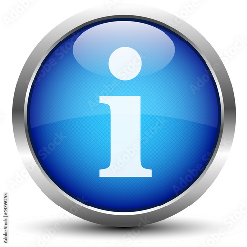 Info Button Blau