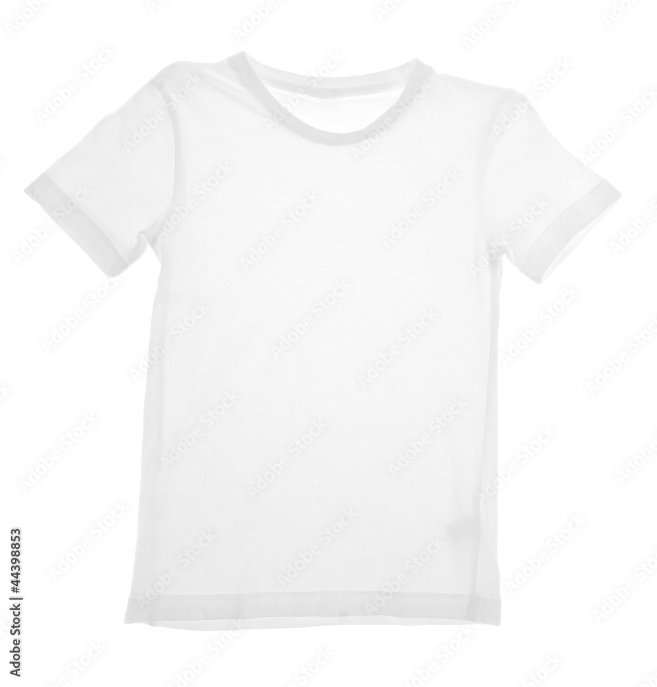 kid white t-shirt isolated on white kid white t-shirt isolated on white