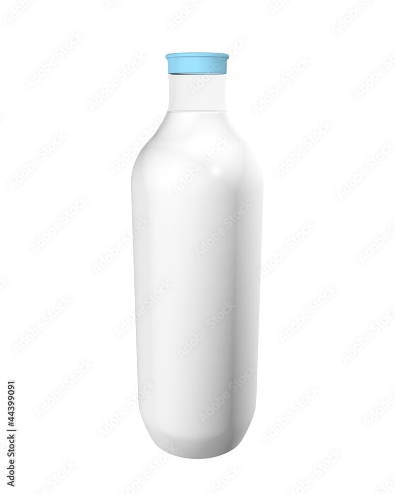 Full bottle of milk isolated on white background Full bottle of milk isolated on white background