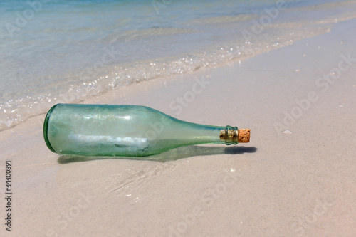 Message in a Bottle on Shore