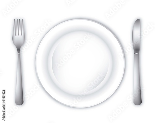 empty dinner plate