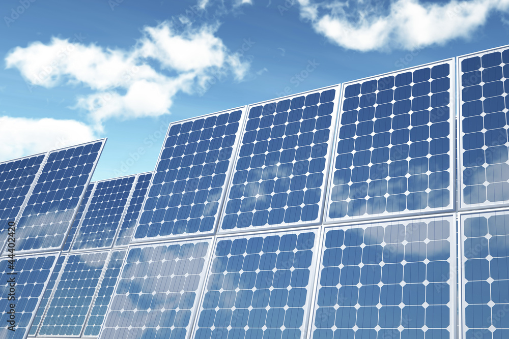 Isolated on white photovoltaic Panel Isolated on white photovoltaic Panel